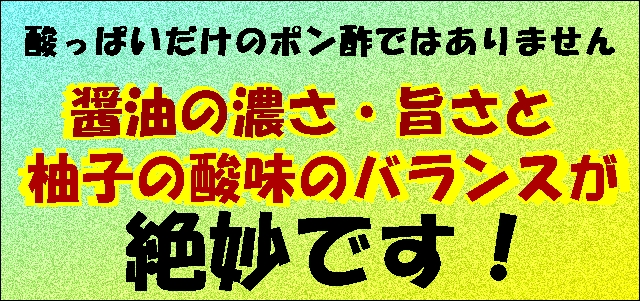 信州味噌　ゆずポン酢